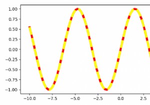 How to get alternating colours in a dashed line using Matplotlib?