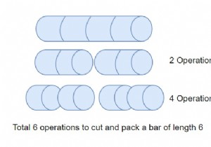 Python Program to find the number of operations to pack several metal bars in a container