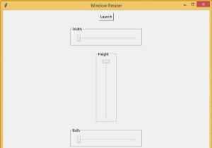 Window Resizer Control Panel in Tkinter