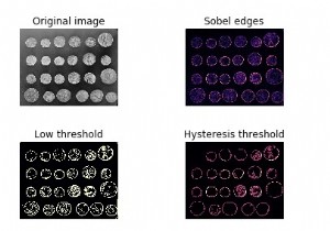 What is hysteresis thresholding? How can it be achieved using scikit-learn in Python?