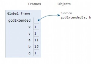 Python Program for Extended Euclidean algorithms