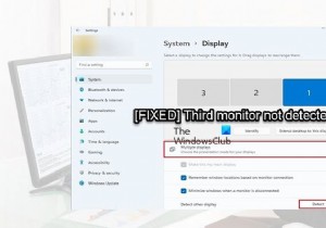 Third monitor not detected in Windows 11