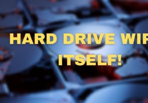 Hard drive wiped itself! What do I do?