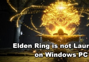 Elden Ring not launching on Windows PC