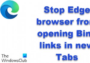 How to stop Edge from opening Bing links in new Tabs on Windows, macOS or Linux