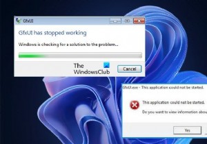 Fix GfxUI application error on Windows 11/10