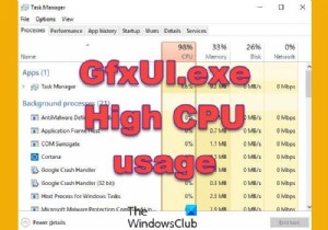 Fix GfxUI.exe High CPU usage on Windows 11/10