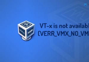 VT-x is not available (VERR_VMX_NO_VMX)