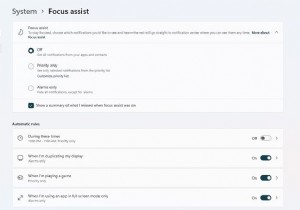 Cannot turn off Focus Assist in Windows 11/10