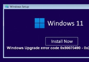 Fix Windows Upgrade error code 0x80070490 – 0x20007