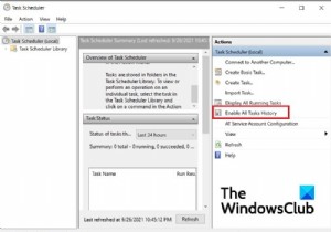 How to enable, view, and clear Task Scheduler History in Windows 11