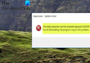 The code execution cannot proceed because CONCRT140.dll was not found