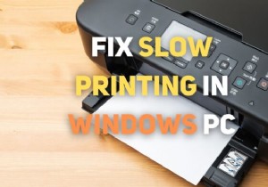 How to fix Slow Printing in Windows 11/10 PC?