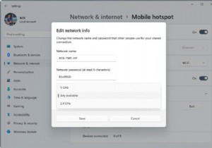 How to set the Broadcast band for Mobile Hotspot on Windows 11/10