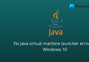 Fix Java Virtual Machine Launcher Error, Could not create the Java Virtual Machine on Windows 11/10