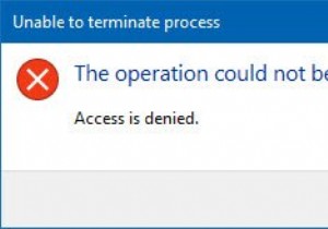 Unable to terminate process, The operation could not be completed, Access is denied