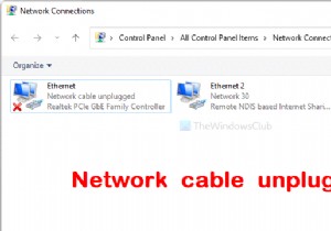 Fix Network cable unplugged error on Windows 11
