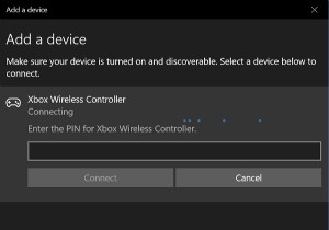 Wireless Xbox One controller requires a PIN for Windows 11/10