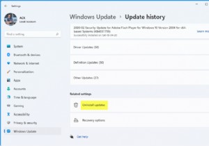 How to uninstall Windows Updates in Windows 11/10