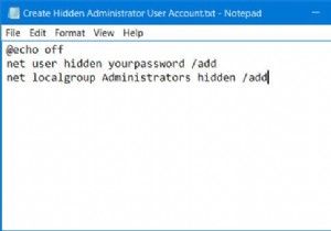 How to create Hidden Administrator User Account in Windows 11/10