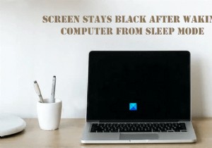 Screen stays black after waking computer from Sleep Mode