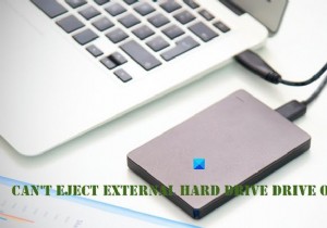 Can’t eject External Hard drive Drive or USB on Windows 11/10