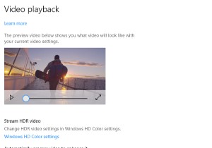 Video Playback Settings in Windows 11/10