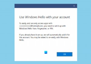How to disable Windows Hello prompt using GPEDIT or REGEDIT