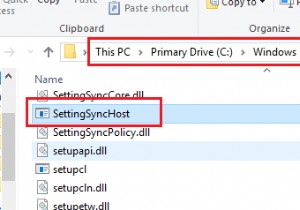 Host process for Setting Synchronization SettingSyncHost.exe High CPU usage