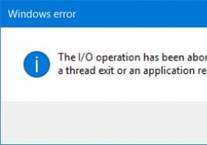 The I/O operation has been aborted because of either a thread exit or an application request