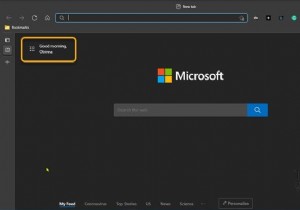 How to enable or disable Greeting on Edge browser in Windows 10