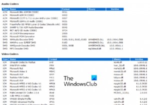 How to check installed Codecs on Windows 11/10