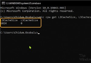 How to check Processor Cache Memory Size in Windows 11/10