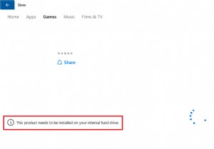 This product needs to be installed on your internal hard drive