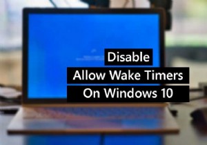 Enable or Disable Allow wake timers on Windows 11/10