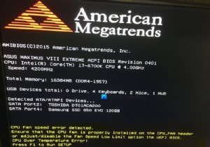 CPU Fan Speed Error Detected: Press F1 to run setup message at boot