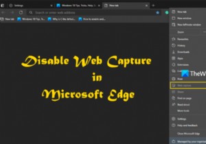 Disable Web Capture in Microsoft Edge using Registry in Windows 10
