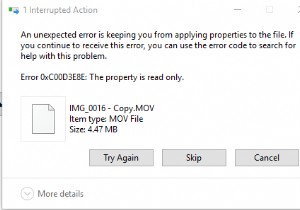 Fix Error 0xC00D3E8E, The property is read only on Windows 11/10