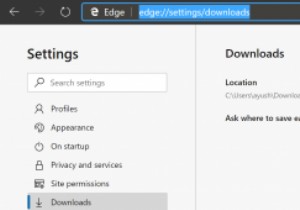 How to change default Downloads folder location in  Microsoft Edge