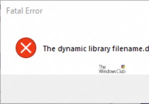 Failed to load DLL file on Windows 11/10 computer