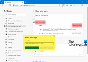 How to set a single or multiple homepages in Edge browser