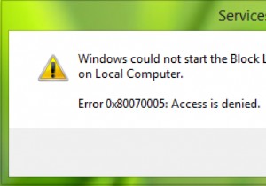 Windows could not start Service, Error 0x80070005, Access Is Denied error in Windows 11/10
