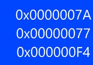 Blue Screen Stop Errors 0x0000007A, 0x00000077, 0x000000F4 on Windows computers