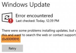 Fix: Windows Update error 0x800F081F in Windows 11/10