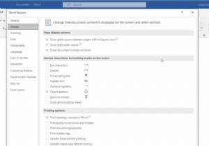 Saved Word document not showing on Print Preview or printing out