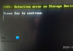 Fix 2101: Detection error on Storage Device on Windows 11/10