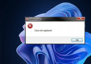 Explorer.exe Class Not Registered error in Windows 11/10