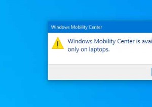 How to enable Windows Mobility Center on Windows 11/10 desktop computer