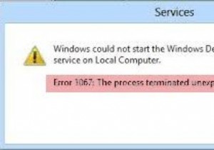 Error 1067, The process terminated unexpectedly in Windows 11/10