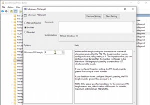 How to specify Minimum and Maximum PIN length in Windows 11/10